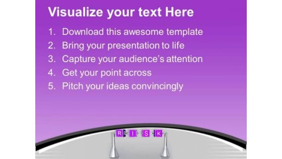 Risk Concept Symbol Business Theme PowerPoint Templates Ppt Backgrounds For Slides 0413