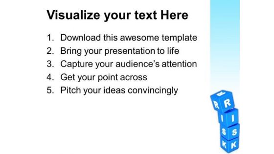 Risk Cubes Business PowerPoint Templates And PowerPoint Themes 1112