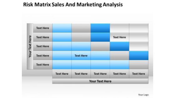 Risk Matrix Sales And Marketing Analysis Ppt Vending Machine Business Plan PowerPoint Templates