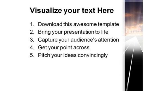 Road To Future Travel PowerPoint Themes And PowerPoint Slides 0711