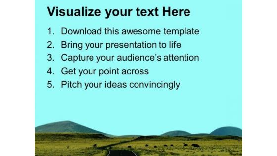 Road To Success Achievement PowerPoint Templates Ppt Backgrounds For Slides 0313
