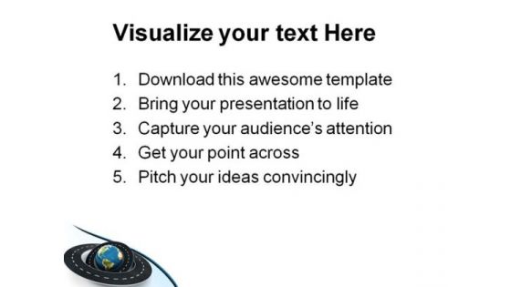Roads Around The World Travel PowerPoint Themes And PowerPoint Slides 0811