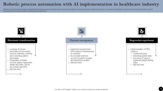 Robotic Process Automation With AI Ppt Powerpoint Presentation Complete Deck With Slides