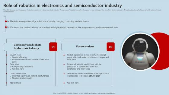 Role Of Robotics In Electronics And Semiconductor Industry Industrial Robots Brochure Pdf Role Of Robotics In Electronics And Semiconductor Industry Industrial Robots Brochure Pdf