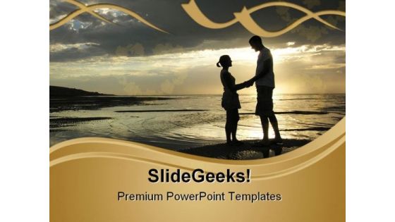 Romantic Couple Youth PowerPoint Themes And PowerPoint Slides 0811