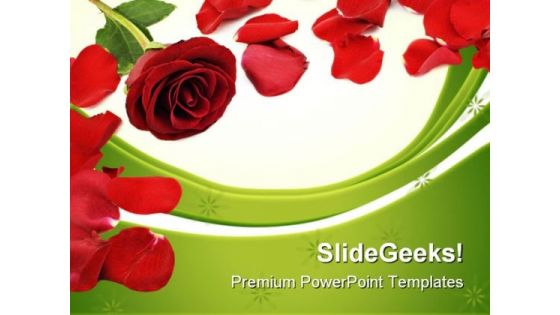 Rose Border Beauty PowerPoint Templates And PowerPoint Backgrounds 0711