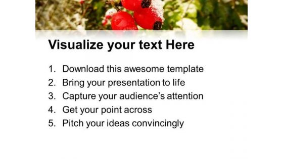 Rose Bulb With Green Background PowerPoint Templates Ppt Backgrounds For Slides 0613