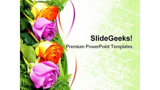 Roses Beauty PowerPoint Templates And PowerPoint Backgrounds 0611