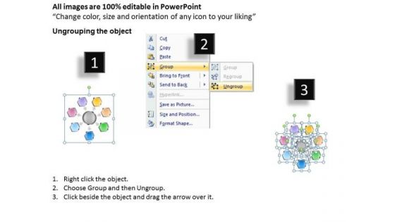 Round Illustration Of 7 Step Flow Chart Need Business Plan PowerPoint Slides