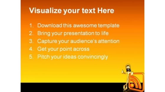 Rss Protection Symbol PowerPoint Themes And PowerPoint Slides 0811