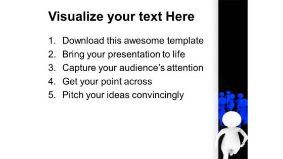 Run Fast For Business Growth PowerPoint Templates Ppt Backgrounds For Slides 0613