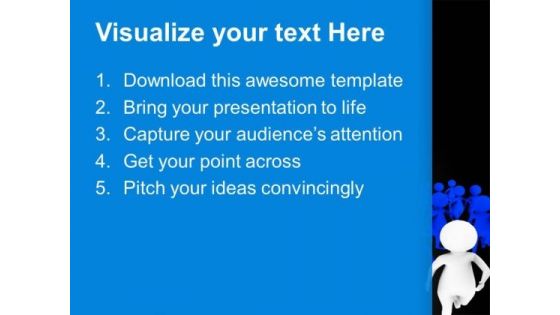 Run Fast For Business Growth PowerPoint Templates Ppt Backgrounds For Slides 0613