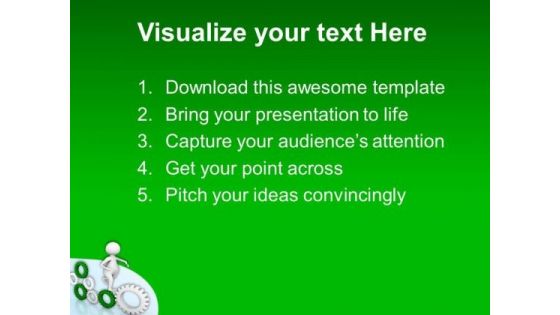 Run Fast To Gear The Business PowerPoint Templates Ppt Backgrounds For Slides 0613