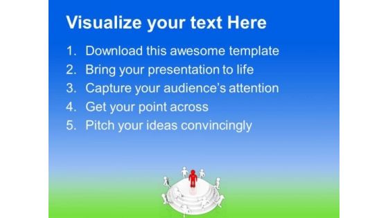 Run Towards Leader Position PowerPoint Templates Ppt Backgrounds For Slides 0713