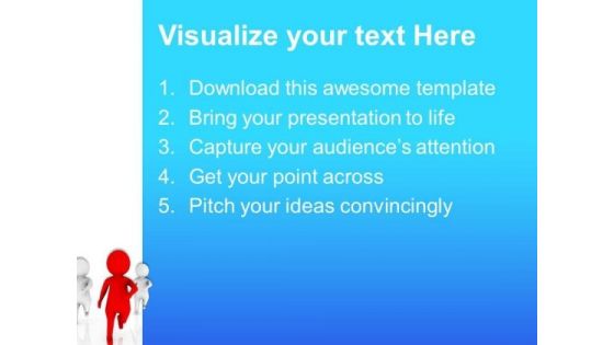 Run Towards The Success In Business PowerPoint Templates Ppt Backgrounds For Slides 0613