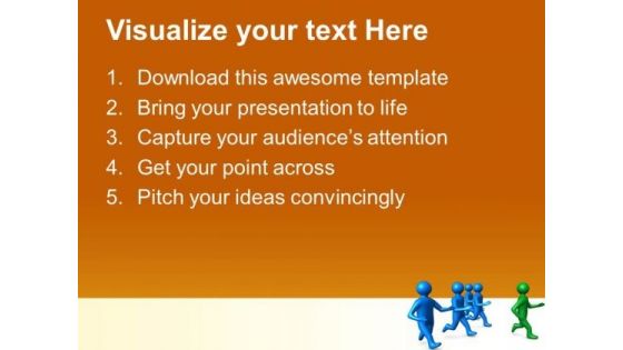 Running Behind Leader Business PowerPoint Templates And PowerPoint Themes 0512