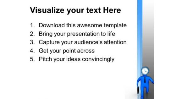 Running Out Of Time Business Concept PowerPoint Templates Ppt Backgrounds For Slides 0613