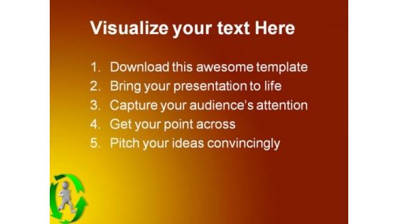 Running Person Success PowerPoint Templates And PowerPoint Backgrounds 0811