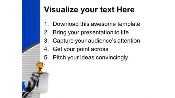Running To Achieve Target Winner Concept PowerPoint Templates Ppt Backgrounds For Slides 0313