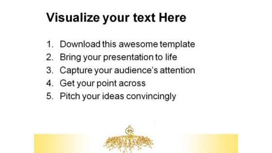 Running Towards Dollar Business PowerPoint Themes And PowerPoint Slides 0811