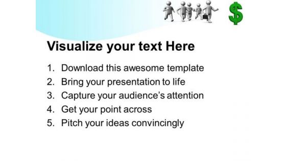 Running Towards Dollar Finance PowerPoint Templates And PowerPoint Themes 0512