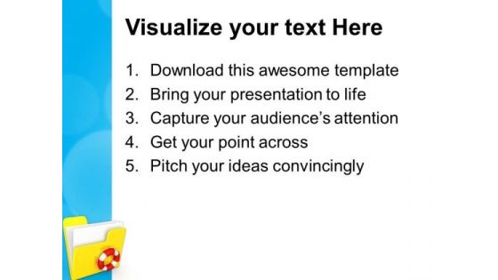 Safe Computer Folder PowerPoint Templates And PowerPoint Themes 0912