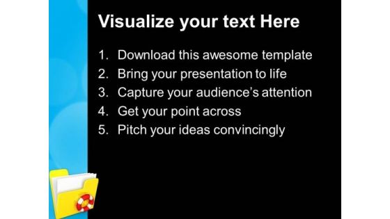 Safe Computer Folder PowerPoint Templates And PowerPoint Themes 0912