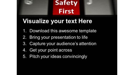 Safety First Concept Business Security PowerPoint Templates And PowerPoint Themes 1112