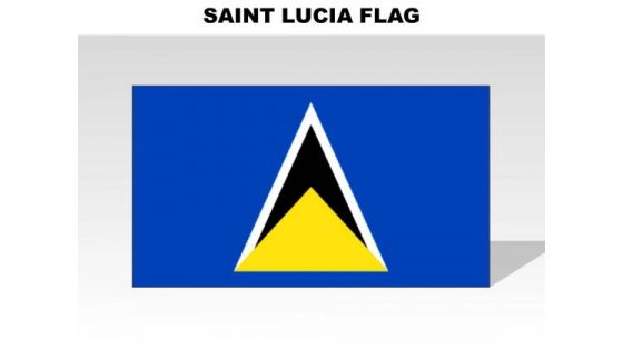 Saint Lucia Country PowerPoint Flags