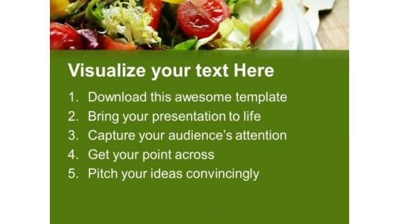 Salads Are Good For Health PowerPoint Templates Ppt Backgrounds For Slides 0613