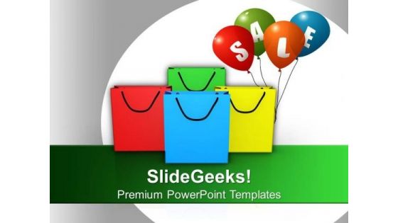 Sale Shopping Bags Festival PowerPoint Templates Ppt Backgrounds For Slides 0113