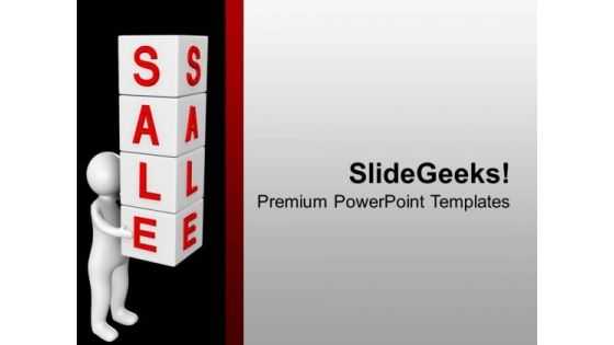 Sale Word On Cubes PowerPoint Templates Ppt Backgrounds For Slides 0713