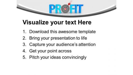 Sales And Profit In Conceptual Target PowerPoint Templates Ppt Backgrounds For Slides 0413