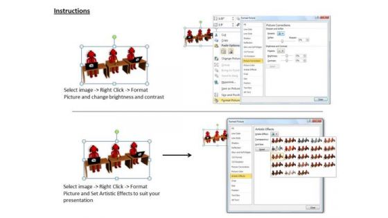 Sales Concepts 3d Image Of Call Center Executives Characters