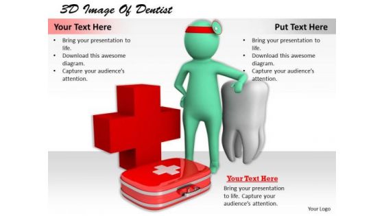 Sales Concepts 3d Image Of Dentist Characters