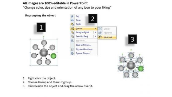 Sales Concepts 7 Stage Central Hub Business Diagram Ppt PowerPoint