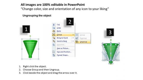 Sales Conversions Funnels Diagrams For PowerPoint