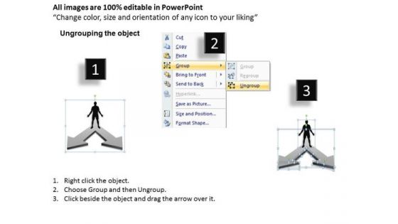 Sales Diagram 3d Arrows Style 2