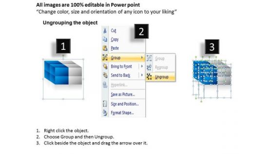 Sales Diagram 3d Blocks Style 1 Ppt Marketing Diagram