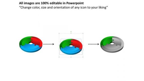 Sales Diagram 3d Circle Puzzle Diagram 3 Stages Consulting Diagram