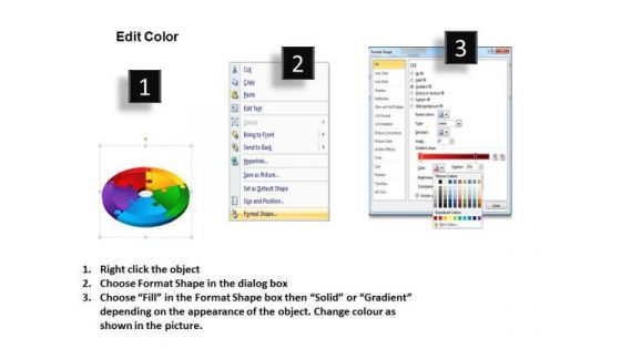 Sales Diagram 3d Circle Puzzle Diagram 5 Stages Consulting Diagram
