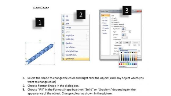Sales Diagram 3d Linear Arrow 12 Stages Marketing Diagram