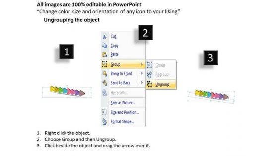 Sales Diagram 3d Linear Flow Navigation Arrow 8 Stages Business Diagram