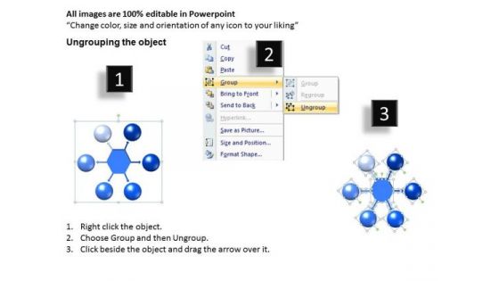 Sales Diagram 3d List 6 Circular Diagram Business Diagram