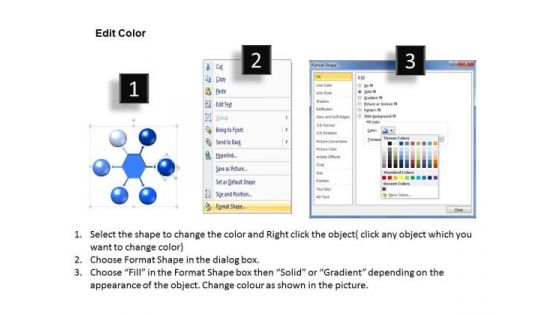Sales Diagram 3d List 6 Circular Diagram Business Diagram