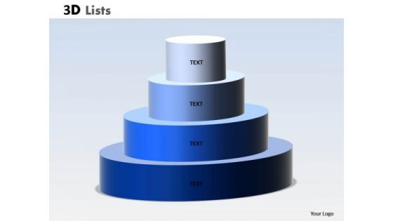 Sales Diagram 3d List Circular Process Diagram Consulting Diagram