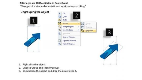 Sales Diagram 3d Puzzle Arrow 2 Stages Business Finance Strategy Development