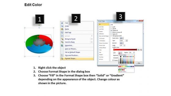 Sales Diagram 3d Puzzle Process Diagram 3 Stages Consulting Diagram
