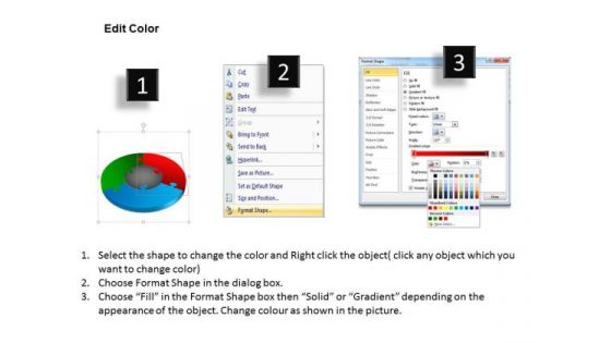 Sales Diagram 3d Puzzle Process Diagram 3 Stages Marketing Diagram