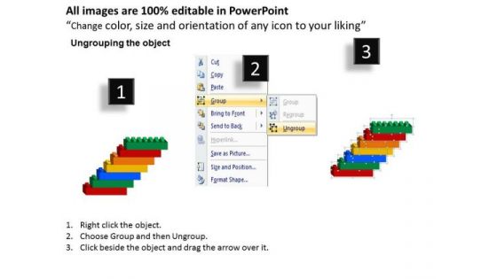 Sales Diagram 7 Lego Blocks Stacked Proces Business Framework Model